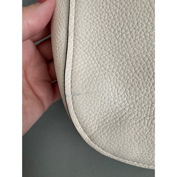 Coach Chelsea Shoulder Bag Studded with Floral Rivets Chalk White Leather Daisy - Picture 9 of 13